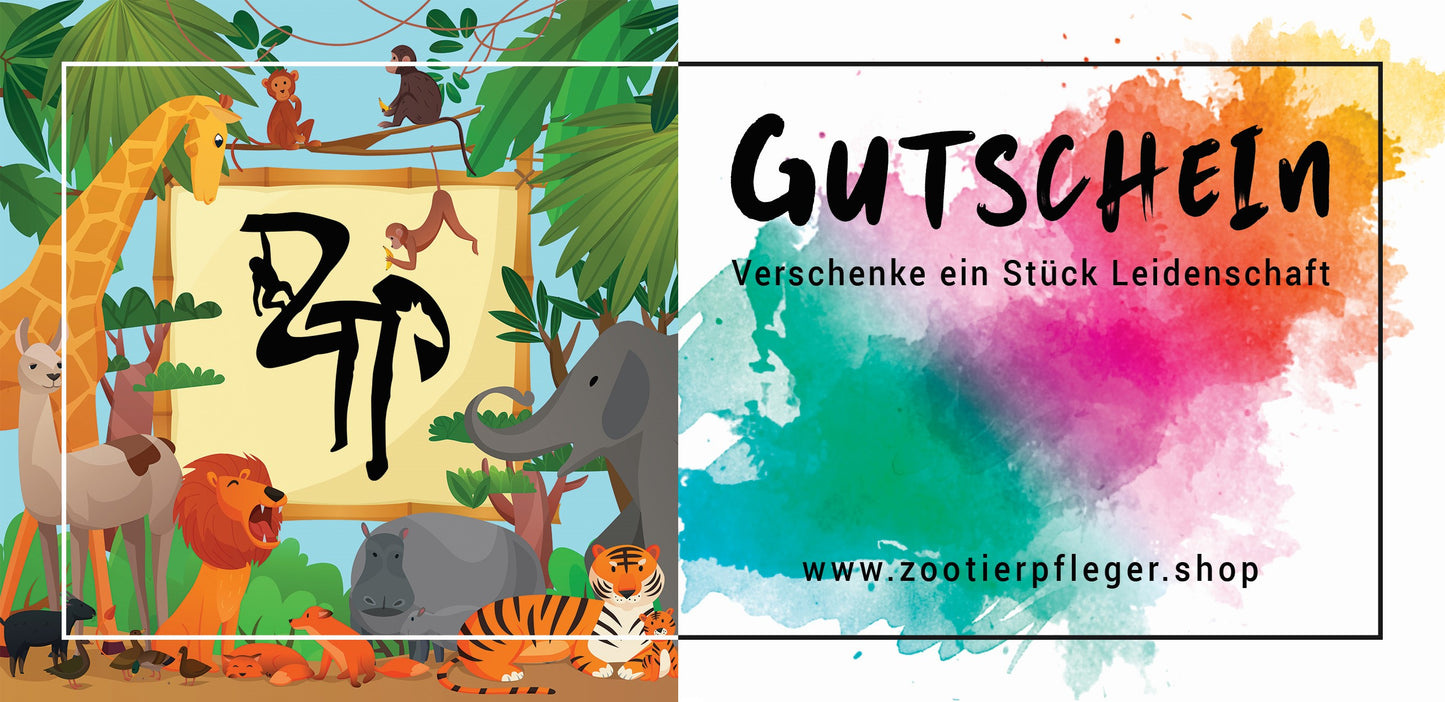 Zootierpfleger Shop Gutschein