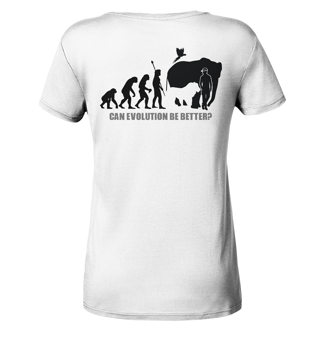 ZTP + Evolution - Ladies Organic V-Neck Shirt