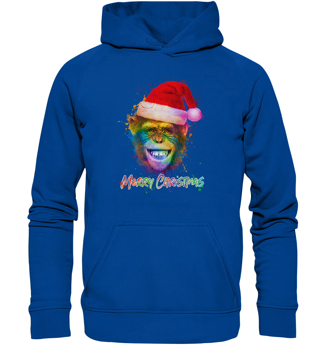Christmas Chimpanzee - Basic Unisex Hoodie