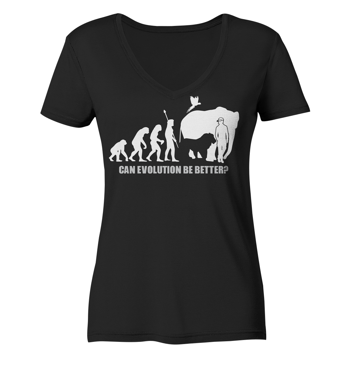 Evolution - Ladies Organic V-Neck Shirt