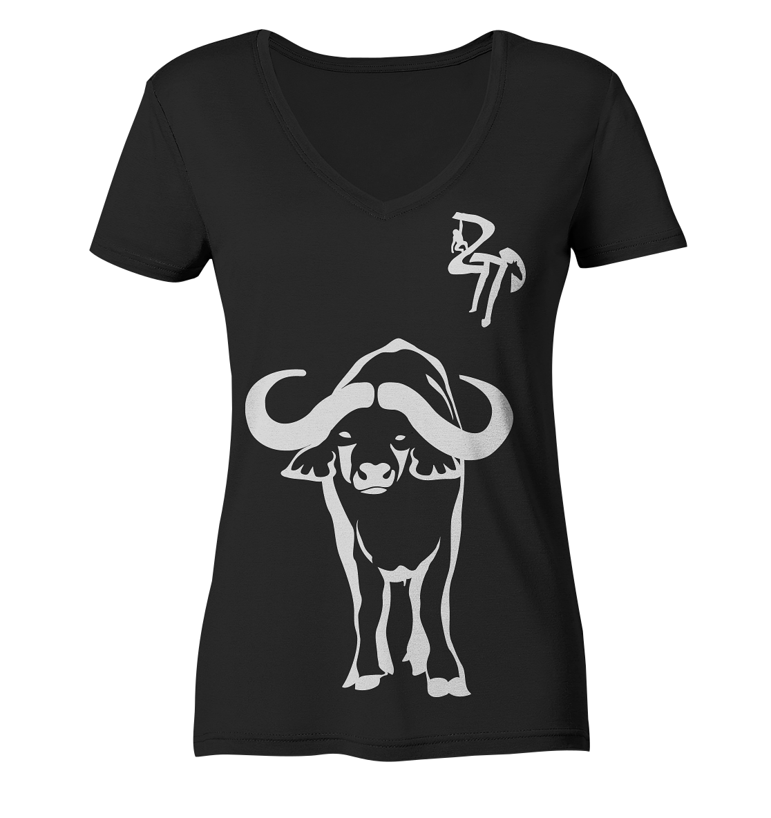 B & W Wasserbüffel - Ladies Organic V-Neck Shirt