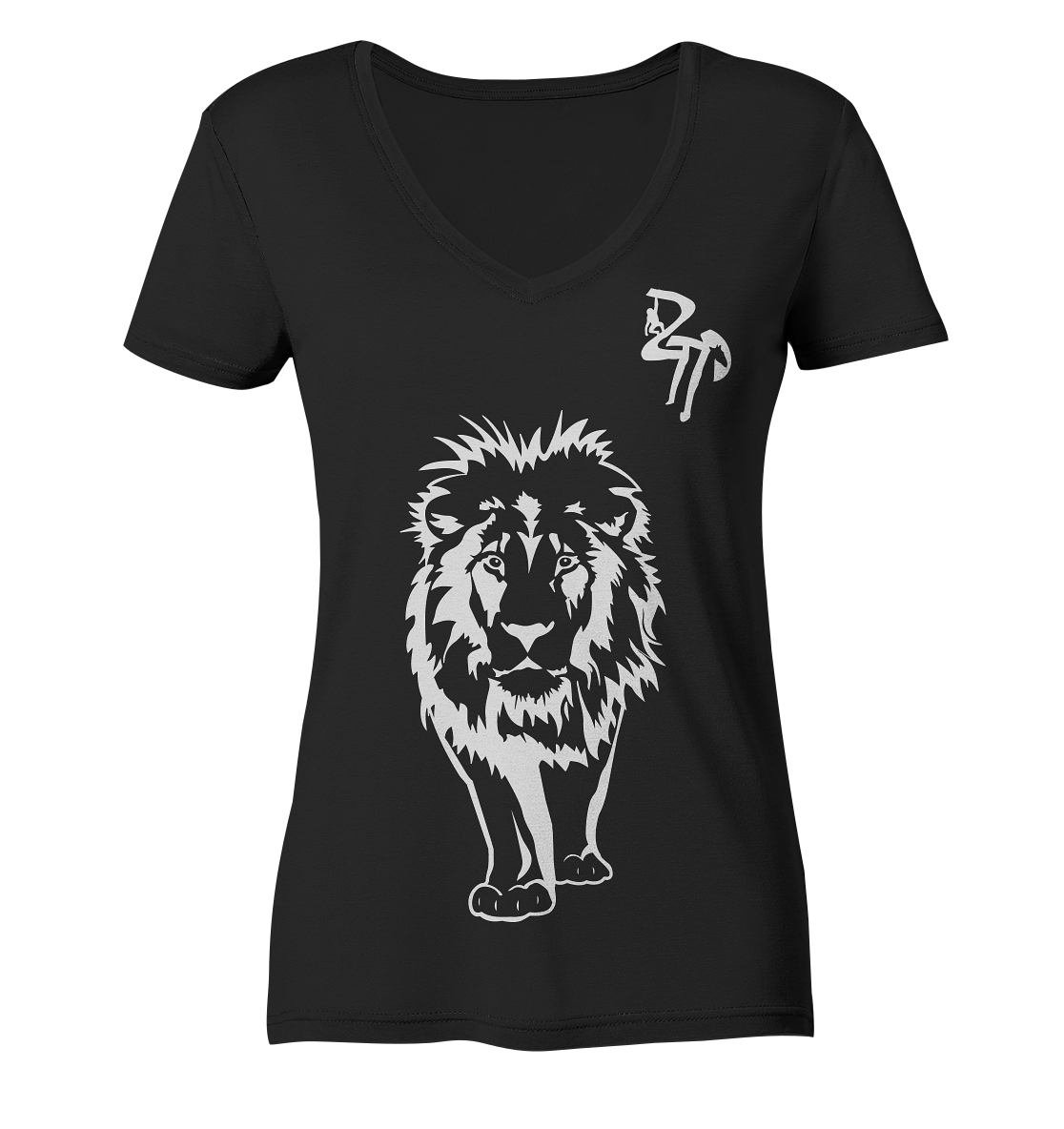 B & W Löwe - Ladies Organic V-Neck Shirt