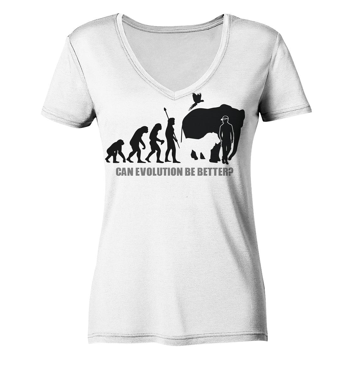 Evolution - Ladies Organic V-Neck Shirt