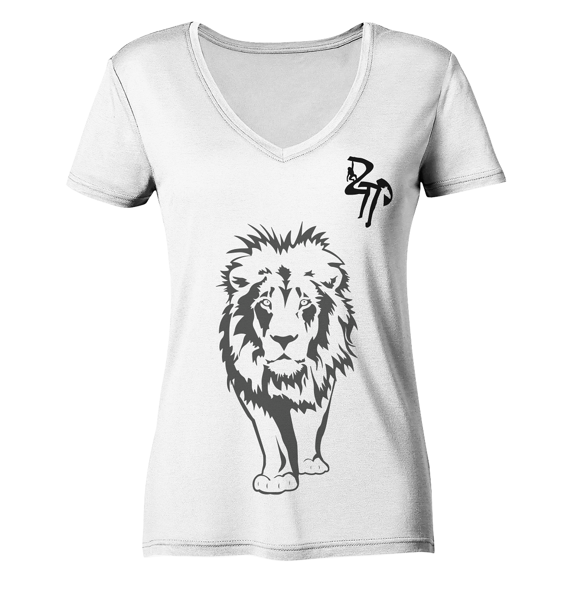 B & W Löwe - Ladies Organic V-Neck Shirt