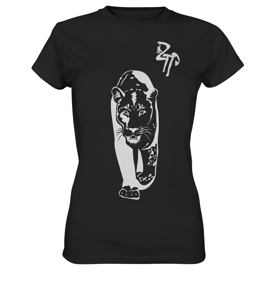 B & W Leopard - Ladies Premium Shirt