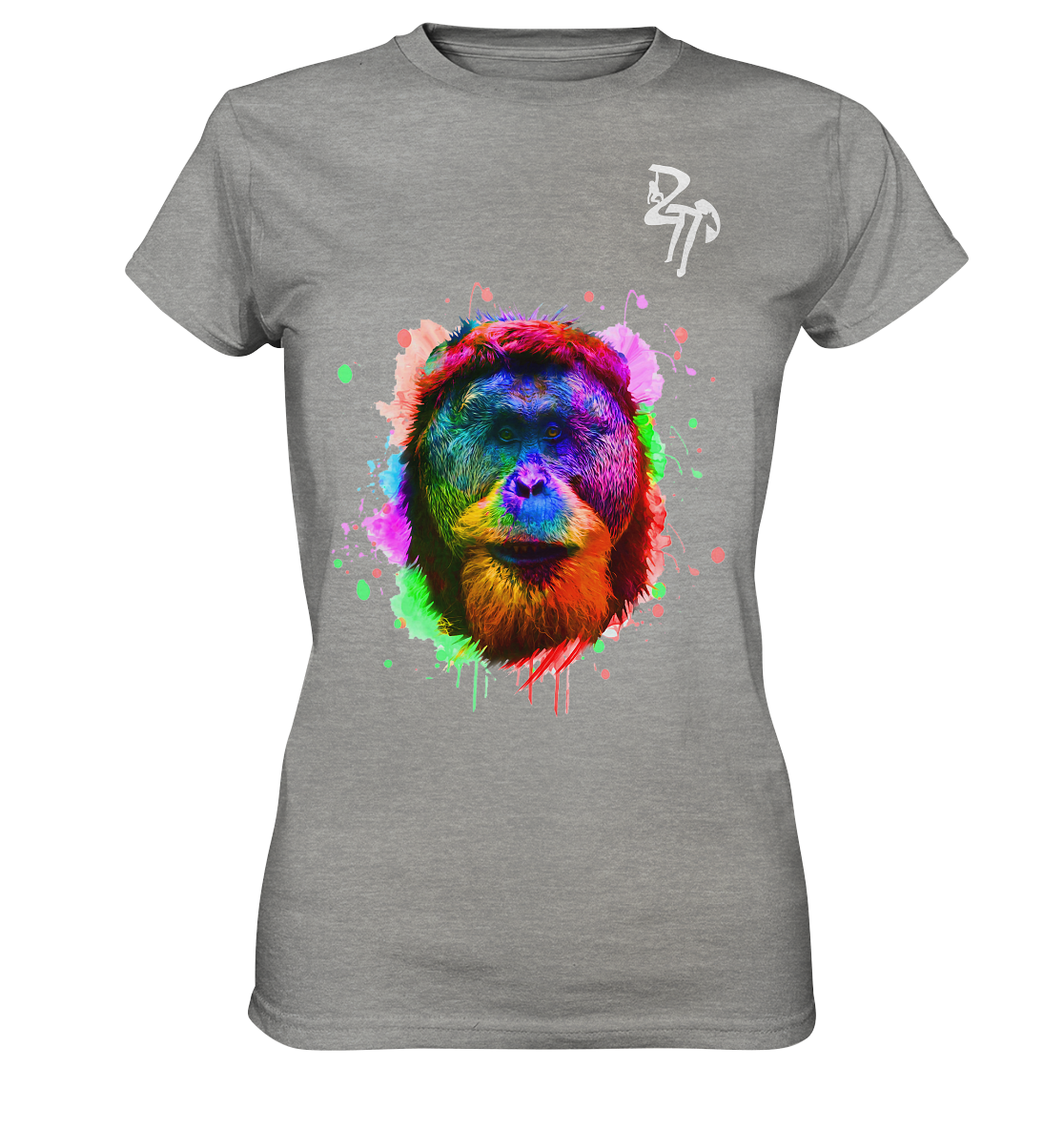 Watercolor Orang dark - Ladies Premium Shirt