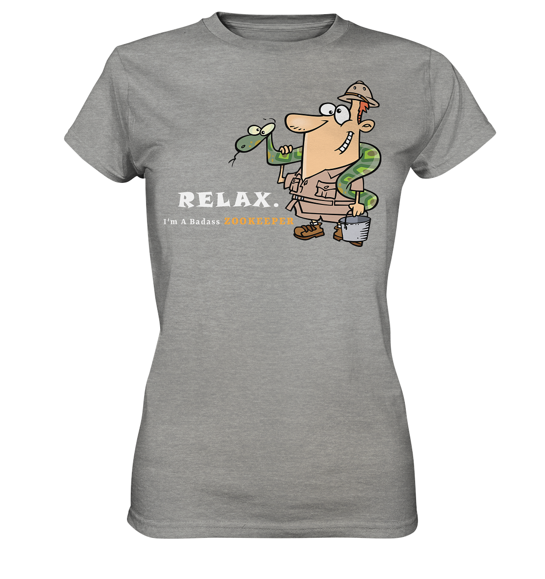 Badass Zookeeper - Ladies Premium Shirt