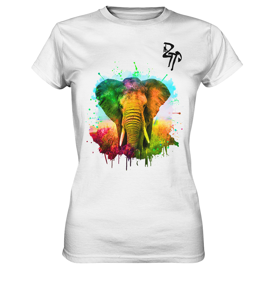Afrikanischer Elefant - Ladies Premium Shirt