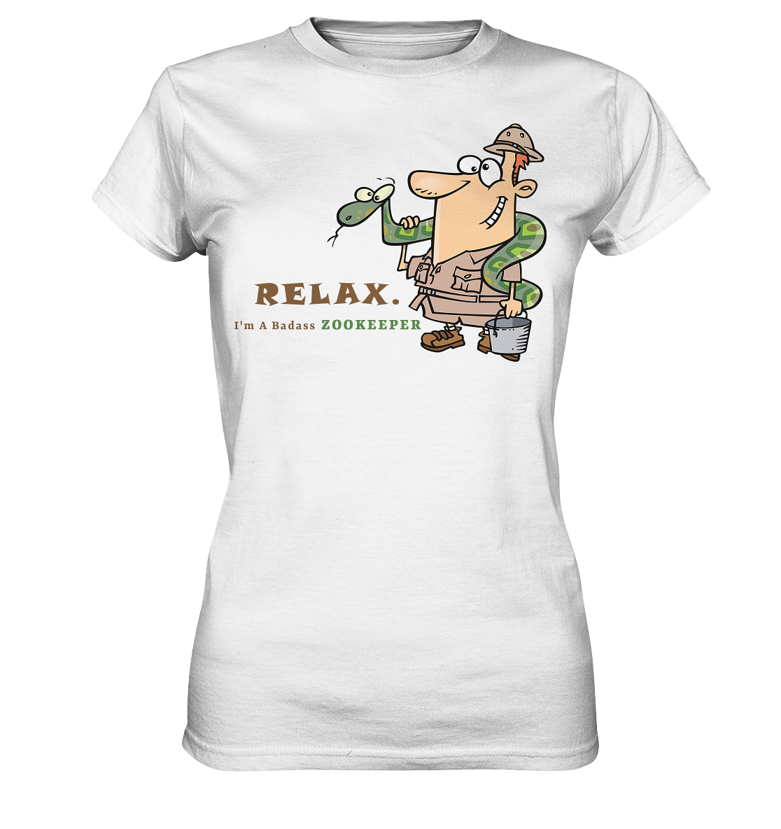 Badass Zookeeper - Ladies Premium Shirt