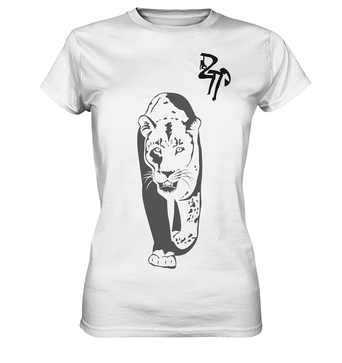 B & W Leopard - Ladies Premium Shirt
