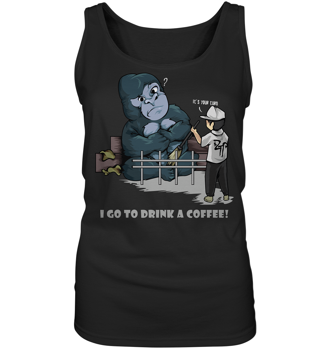 "Mach dein Bett" dark - Ladies Tank-Top