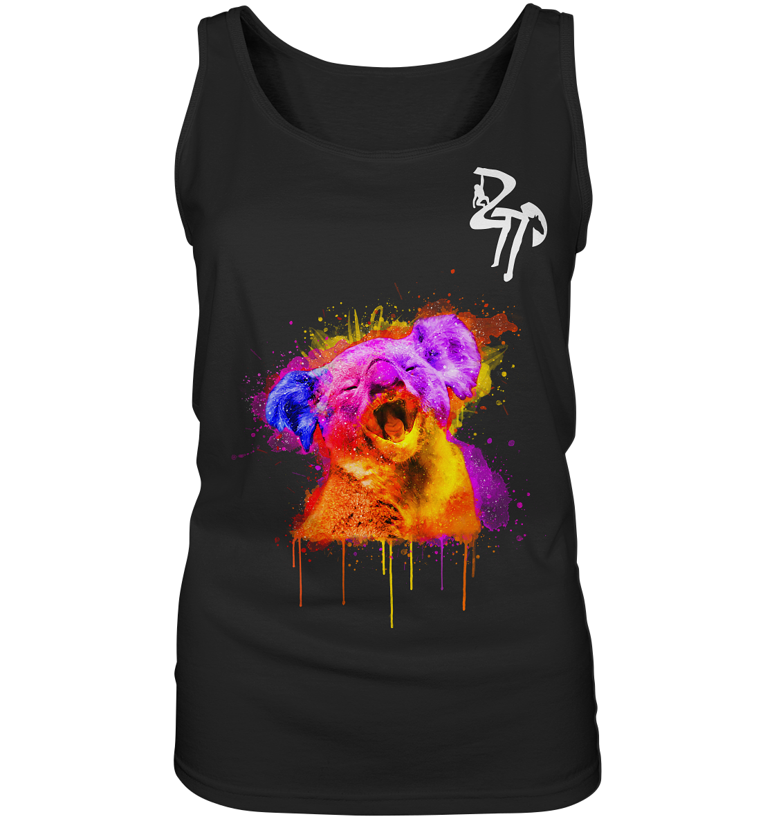 Koala gähnend dark - Ladies Tank-Top