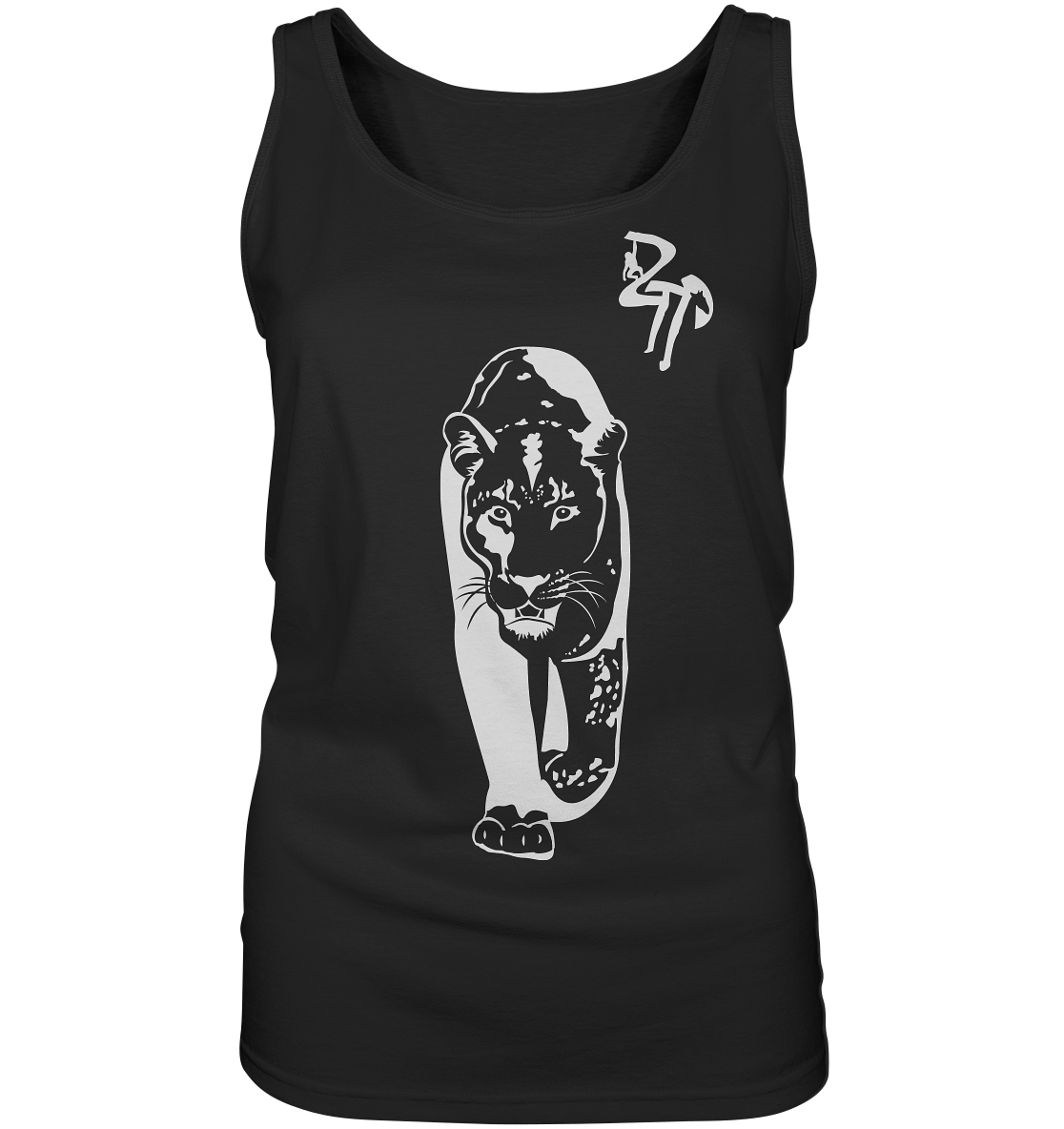 B & W Leopard - Ladies Tank-Top