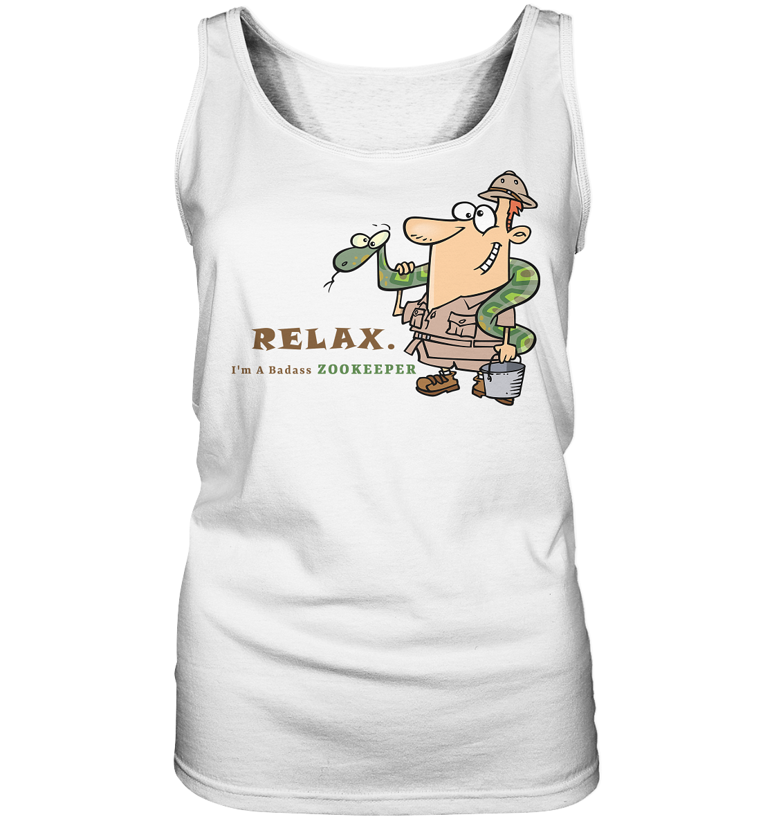 Badass Zookeeper - Ladies Tank-Top