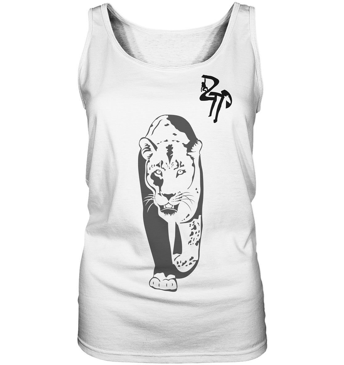 B & W Leopard - Ladies Tank-Top