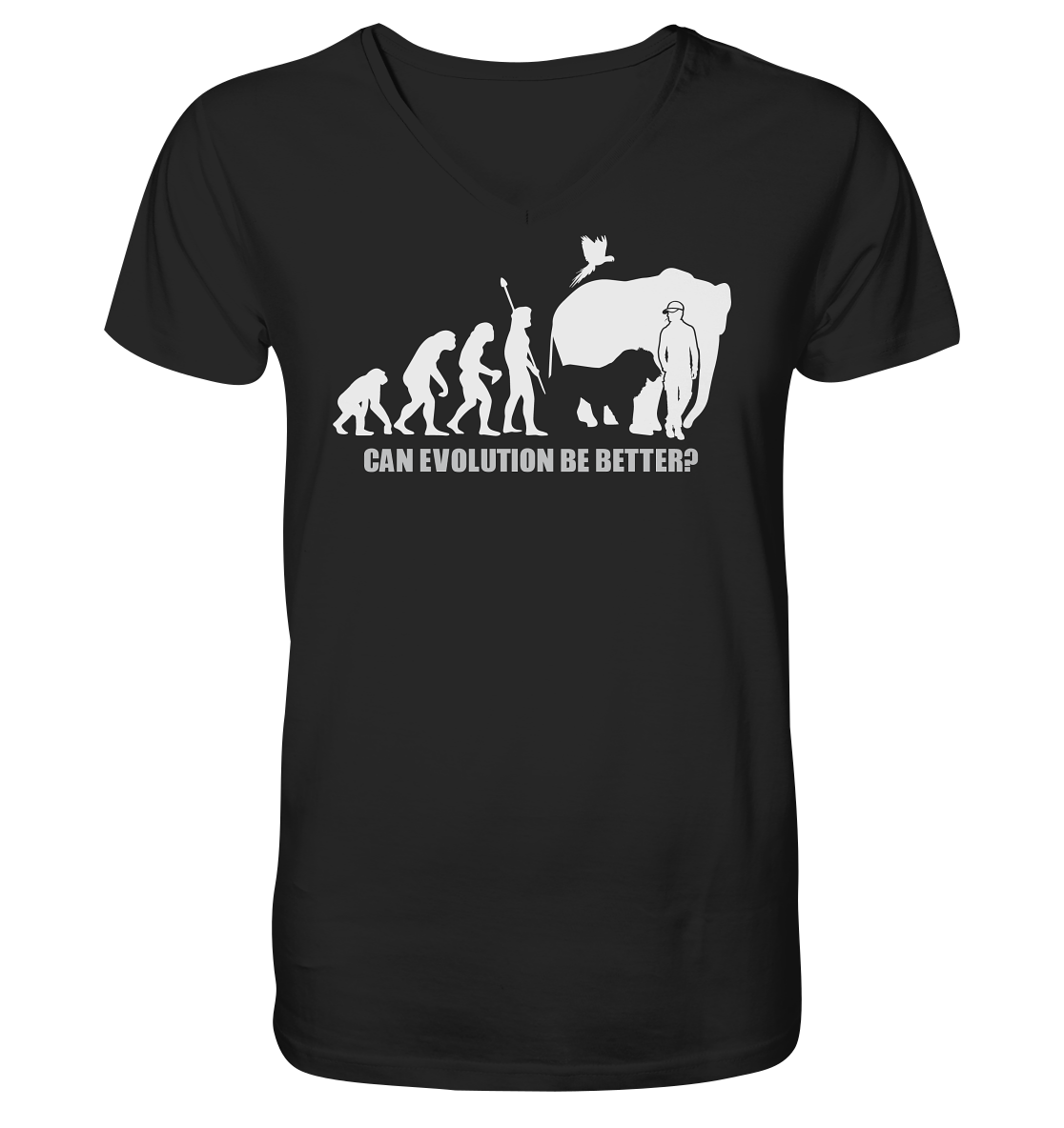 Evolution - Mens Organic V-Neck Shirt