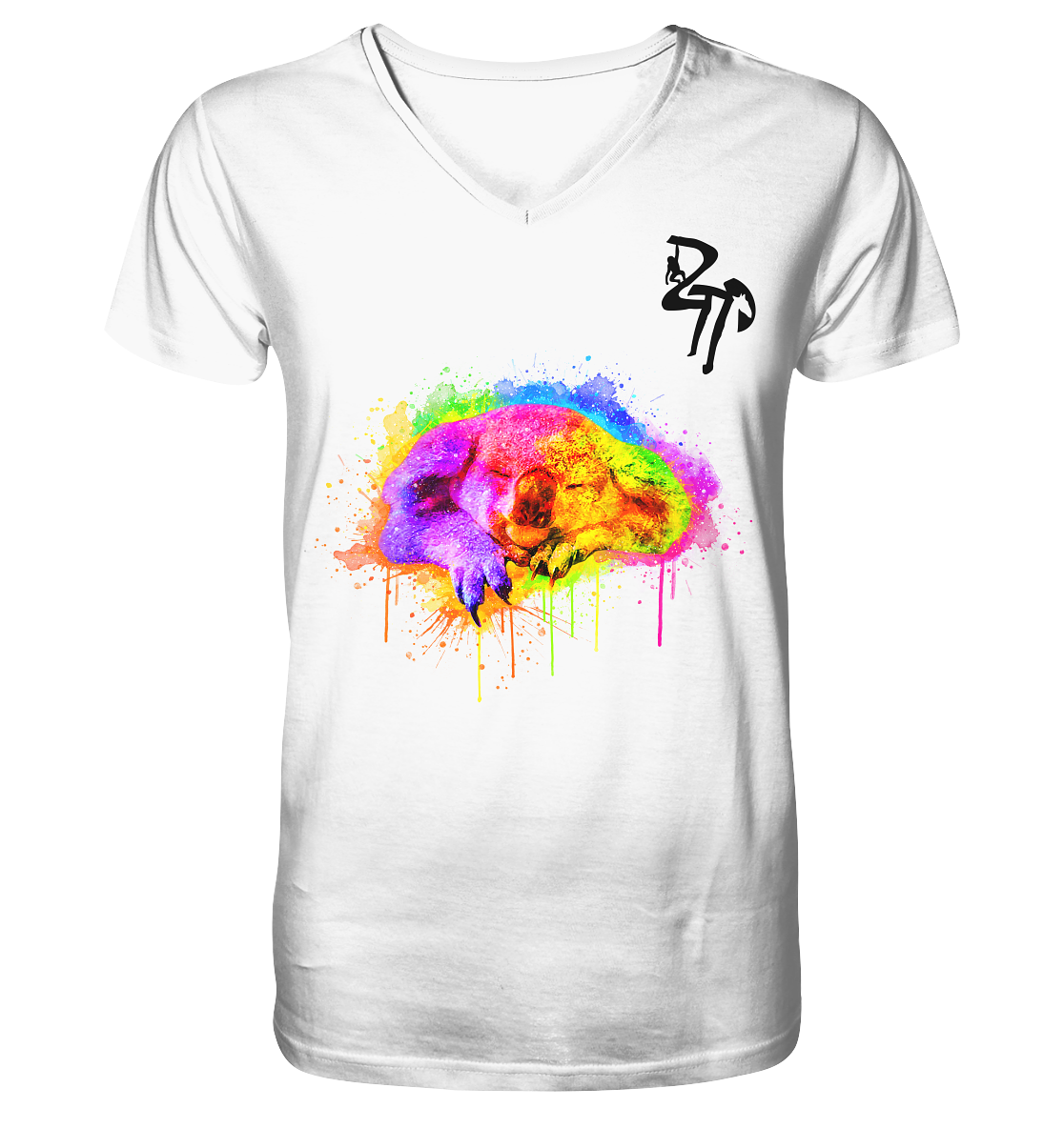 Koala schlafend - Mens Organic V-Neck Shirt