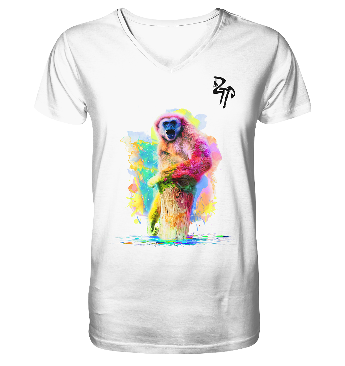 Gibbon - Mens Organic V-Neck Shirt