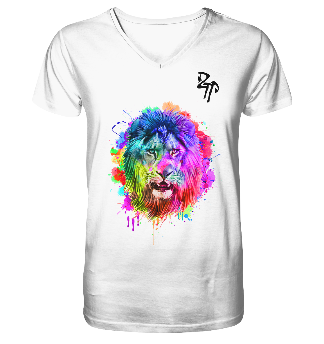 Löwe - Mens Organic V-Neck Shirt