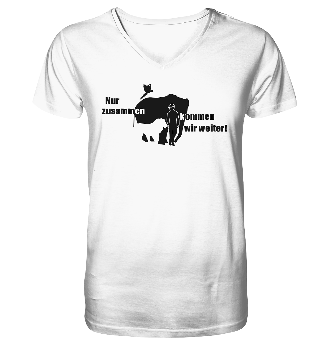 Together - Mens Organic V-Neck Shirt