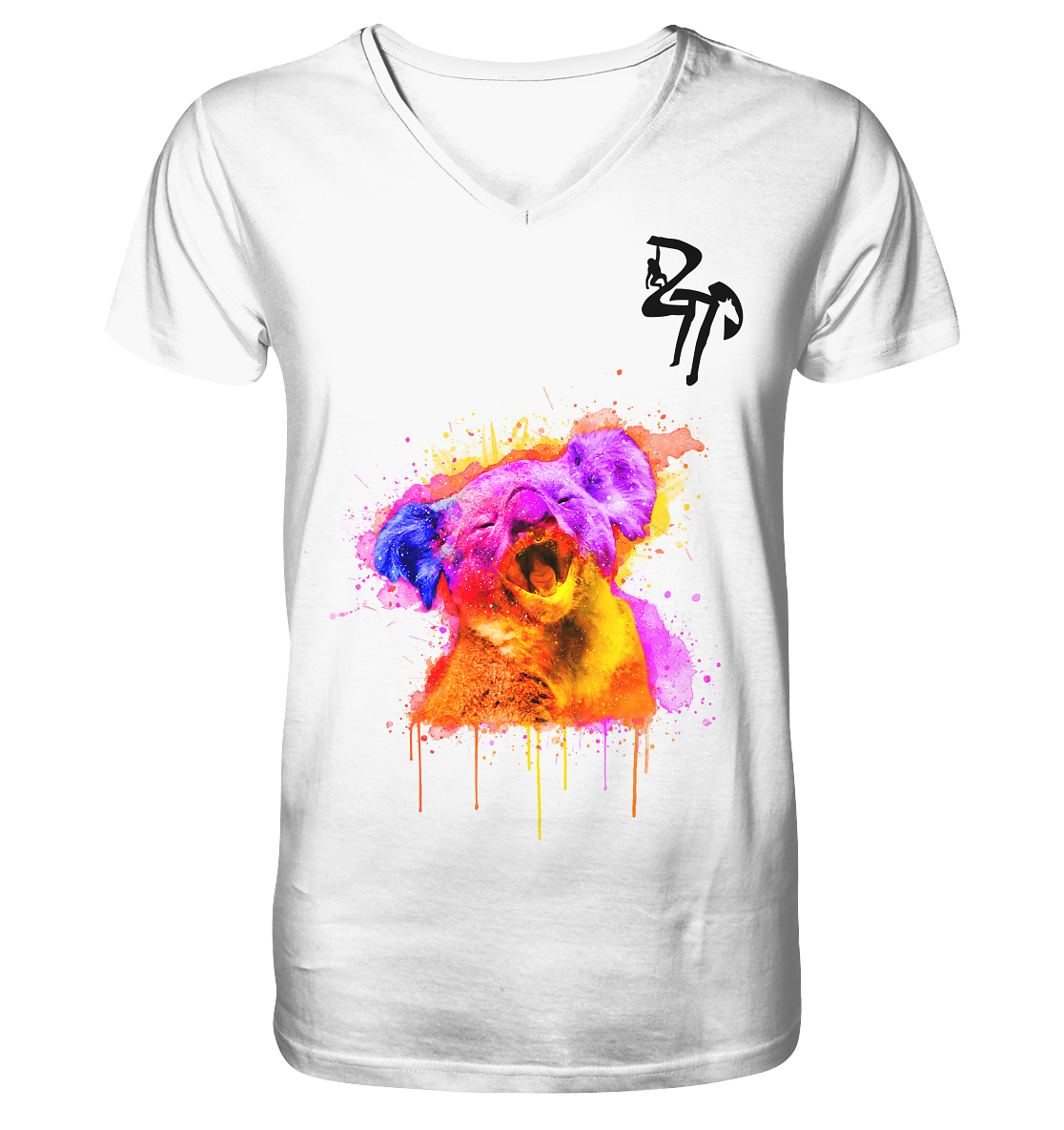 Koala gähnend - Mens Organic V-Neck Shirt