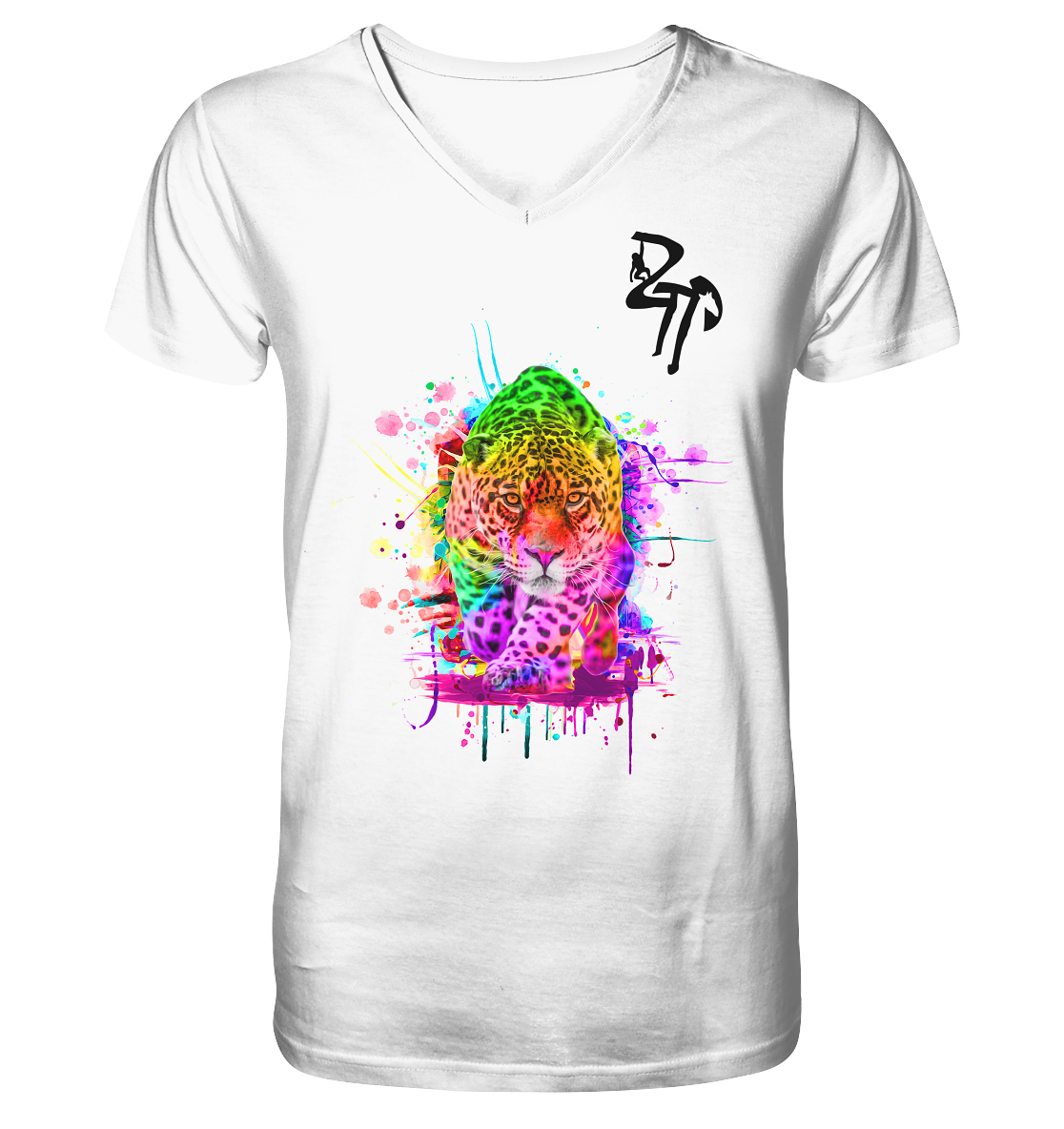 Jaguar - Mens Organic V-Neck Shirt