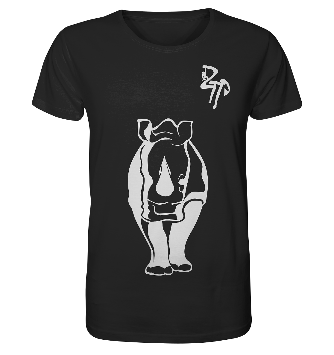 B & W Nashorn - Organic Shirt