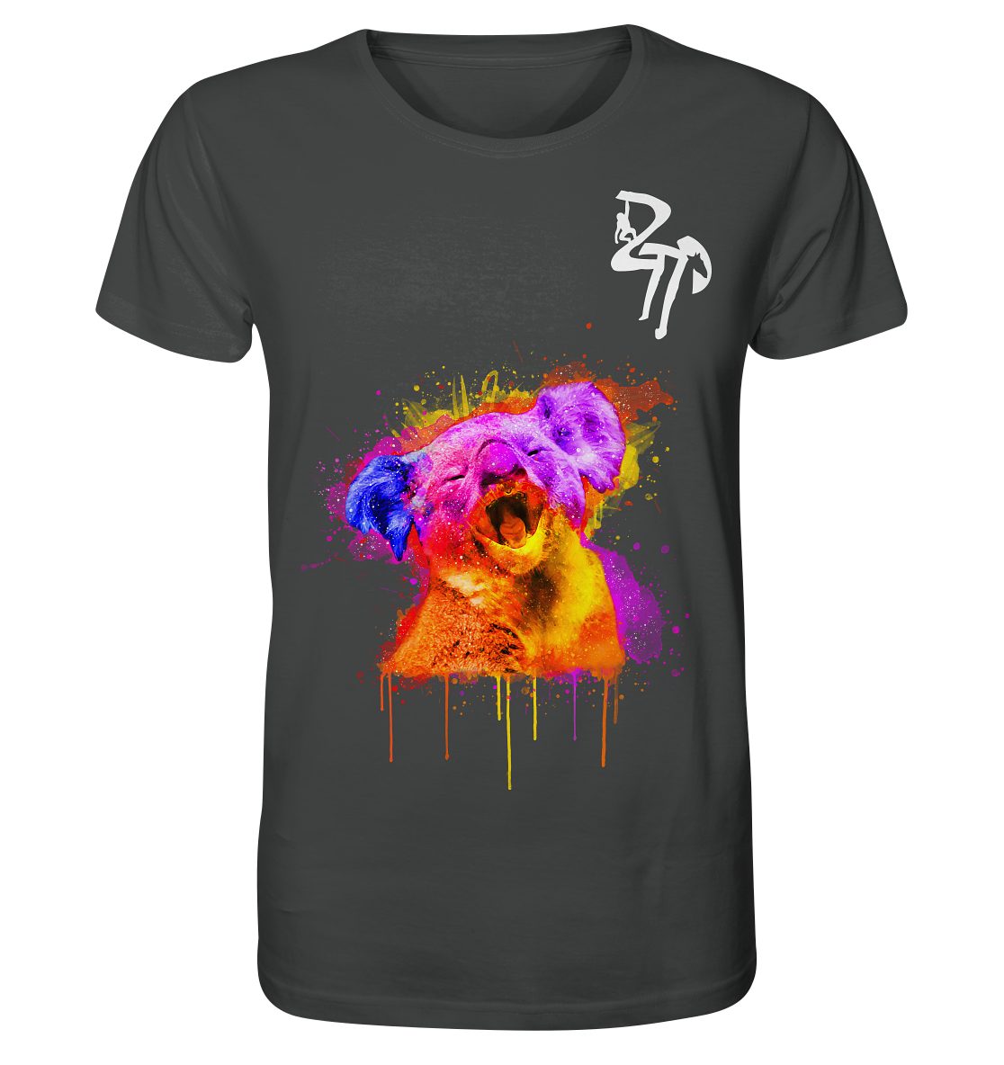 Koala gähnend dark - Organic Shirt