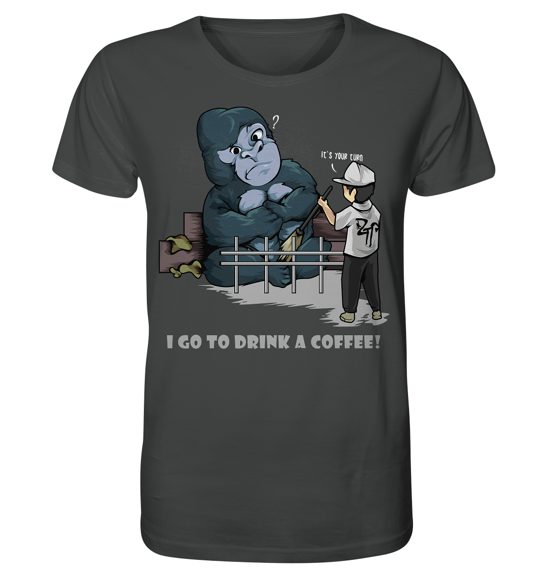 "Mach dein Bett" dark - Organic Shirt