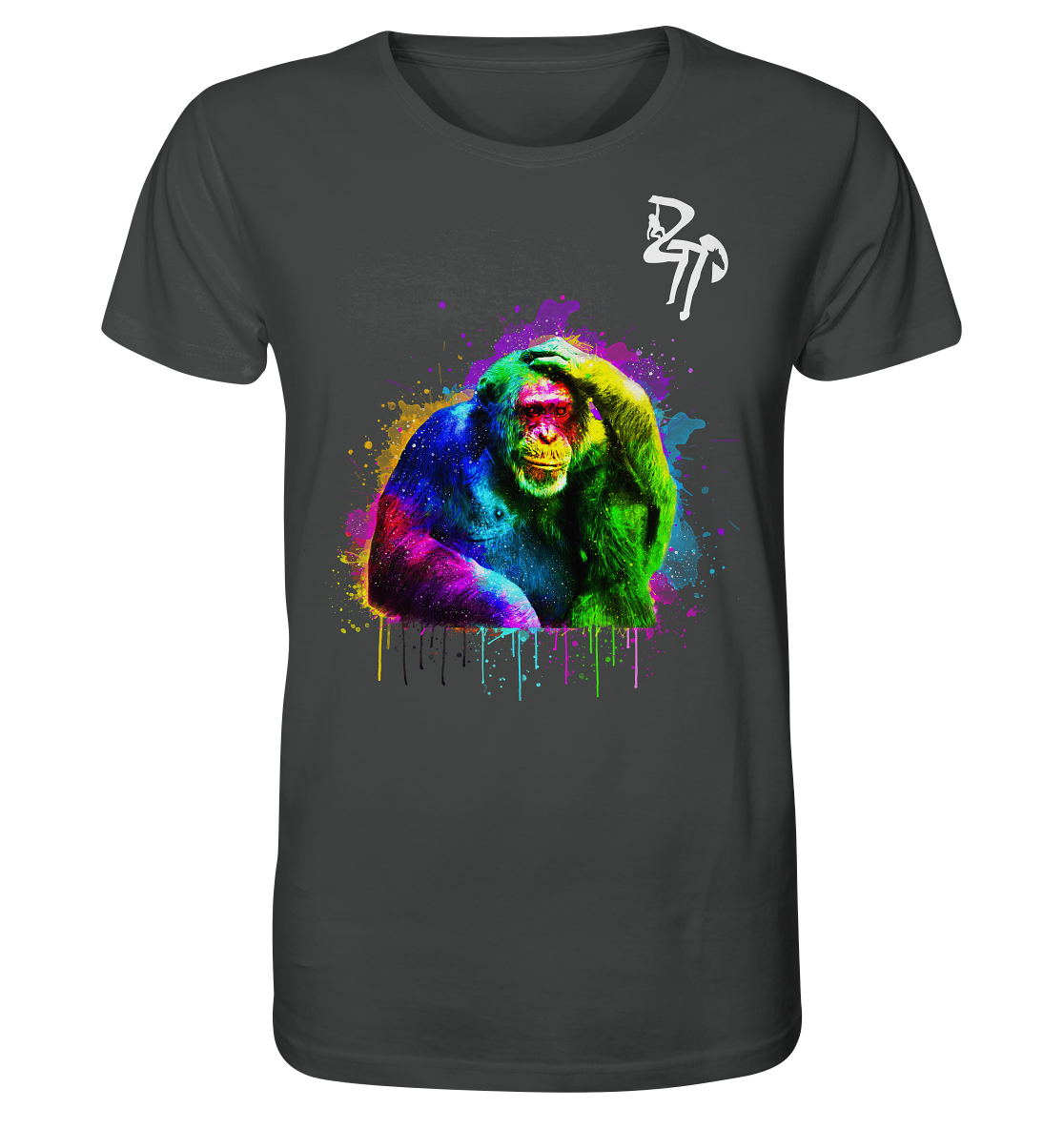 Schimpanse dark - Organic Shirt