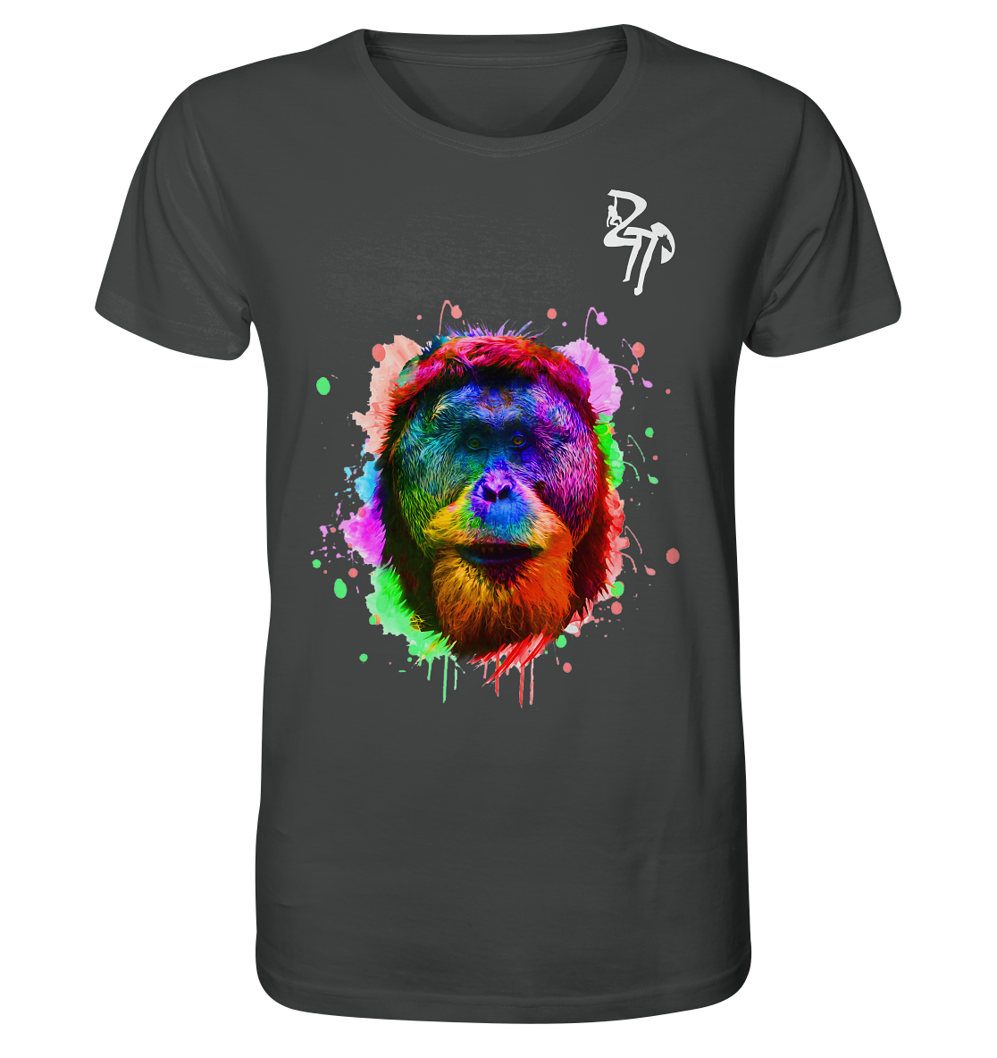 Watercolor Orang dark - Organic Shirt