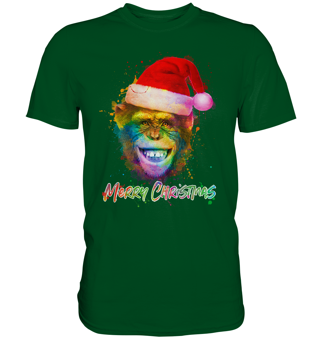 Christmas Chimpanzee - Premium Shirt
