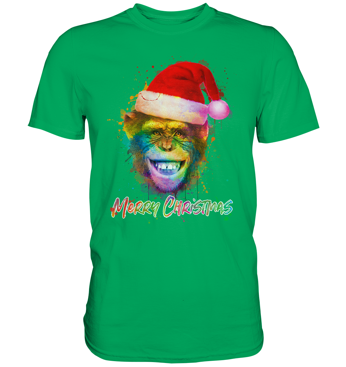 Christmas Chimpanzee - Premium Shirt