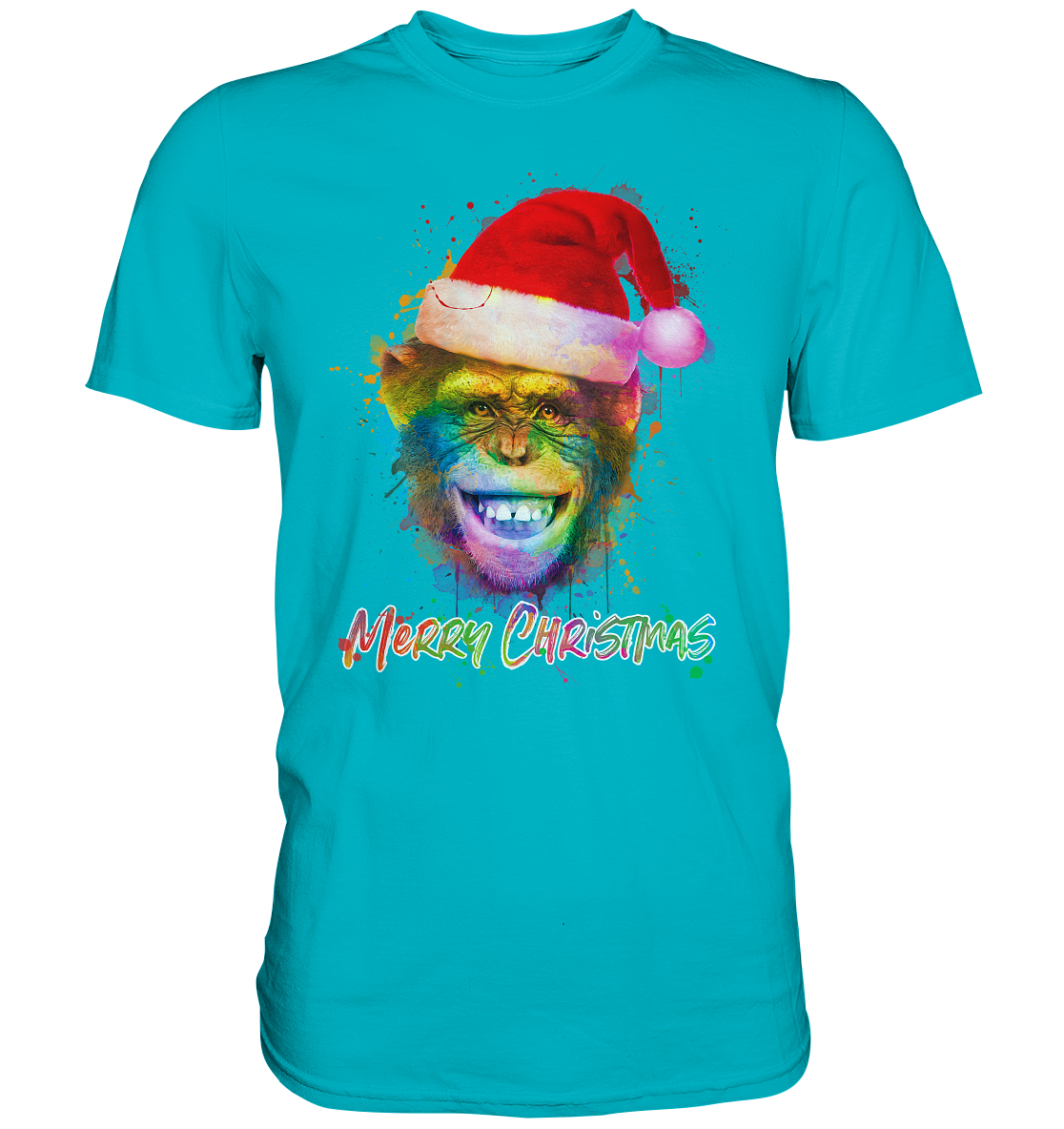 Christmas Chimpanzee - Premium Shirt