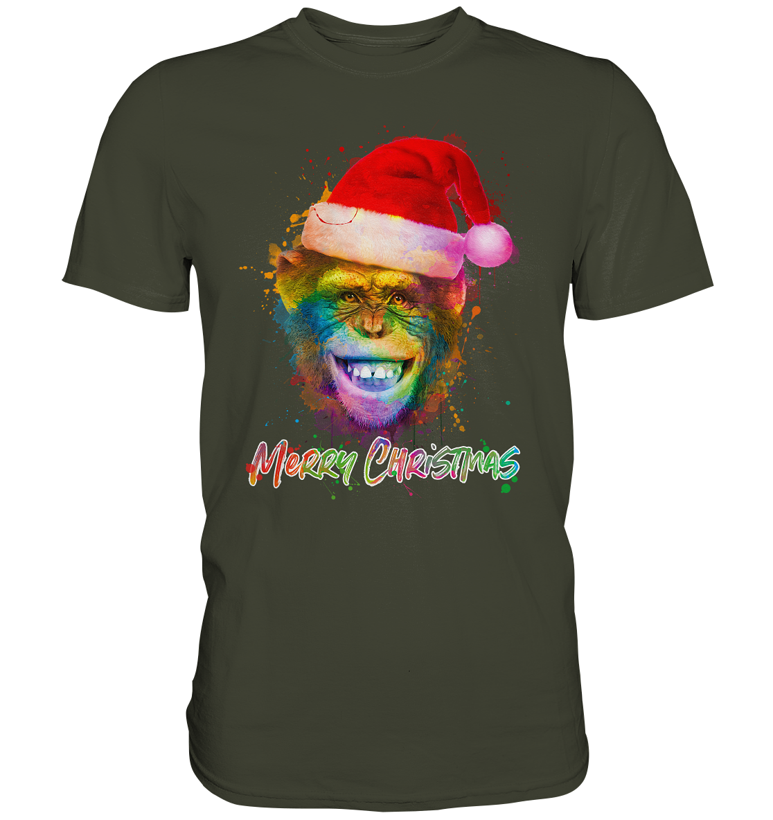 Christmas Chimpanzee - Premium Shirt