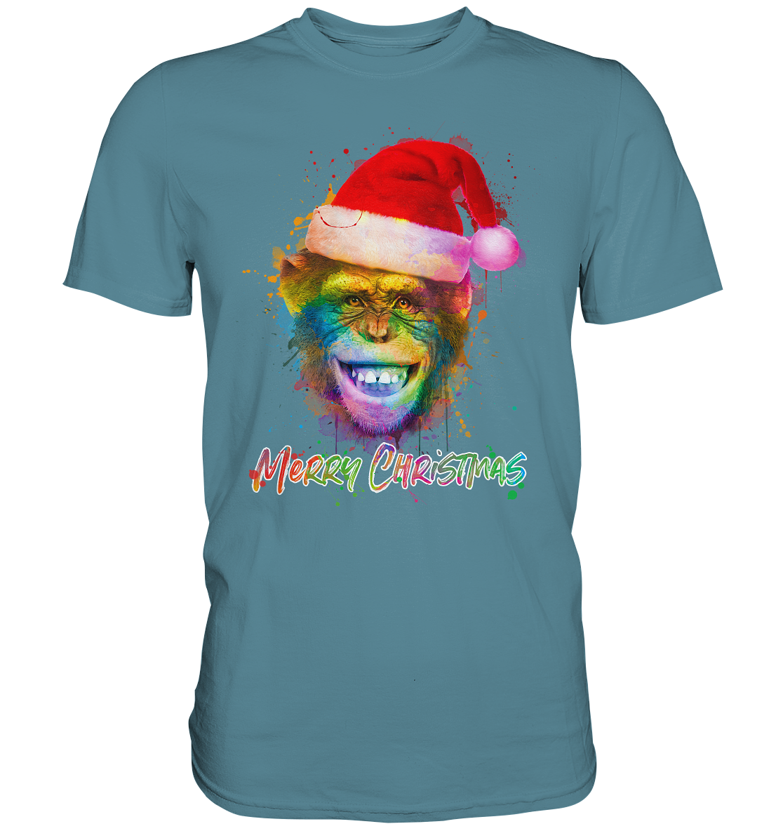 Christmas Chimpanzee - Premium Shirt
