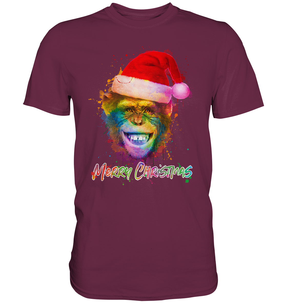 Christmas Chimpanzee - Premium Shirt