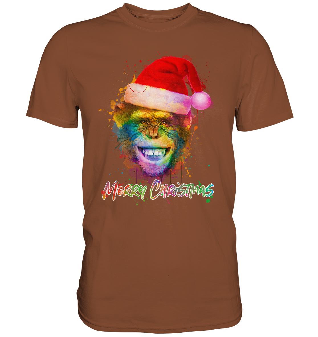 Christmas Chimpanzee - Premium Shirt