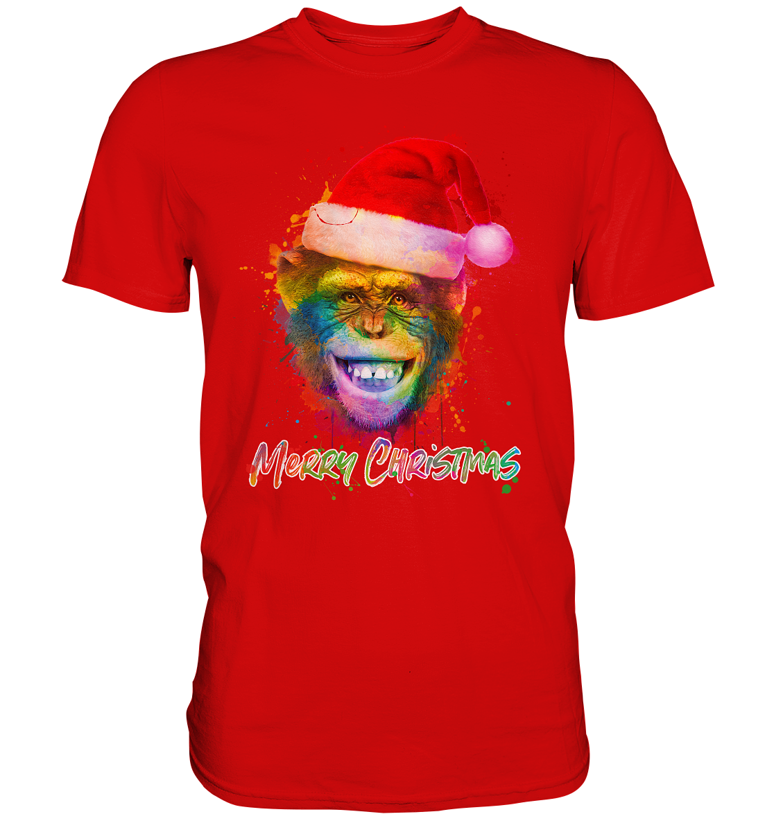 Christmas Chimpanzee - Premium Shirt