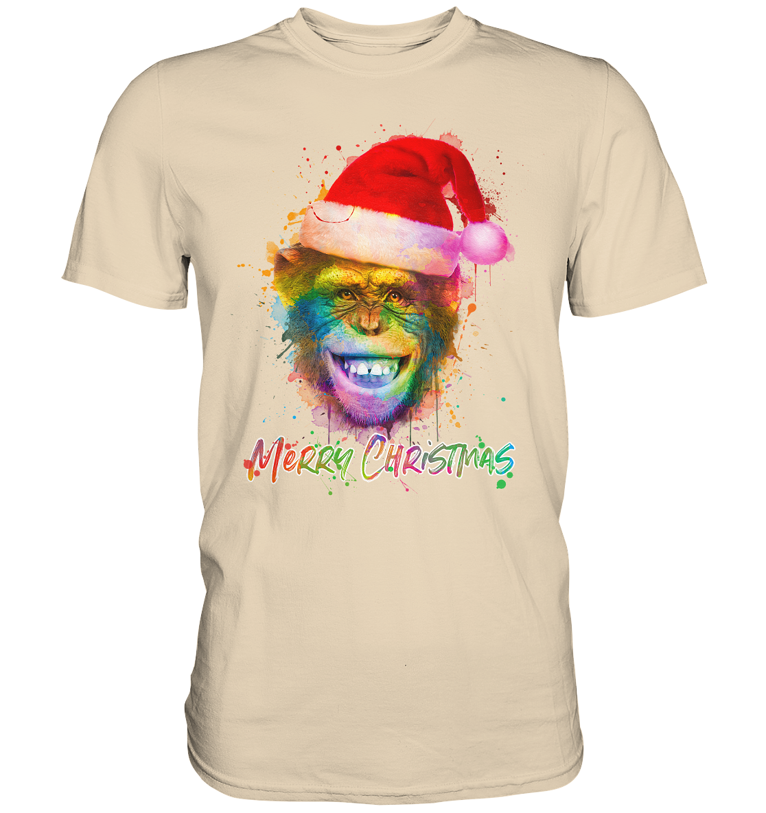 Christmas Chimpanzee - Premium Shirt
