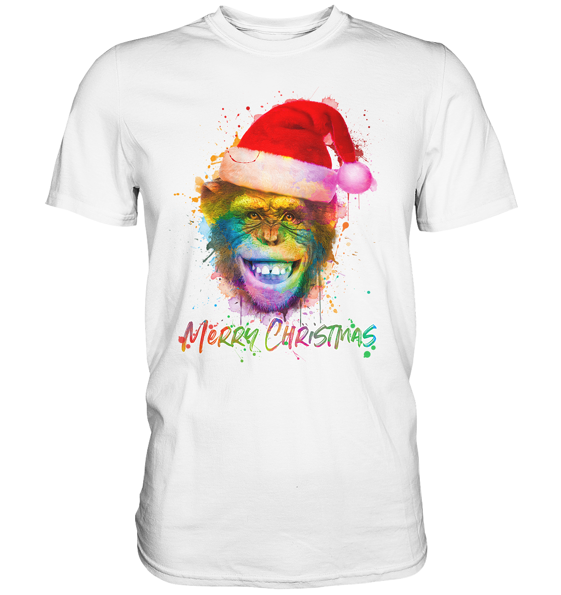 Christmas Chimpanzee - Premium Shirt