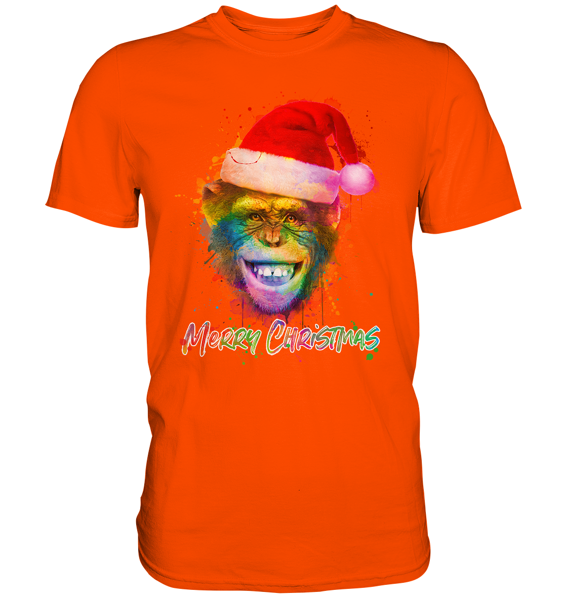 Christmas Chimpanzee - Premium Shirt