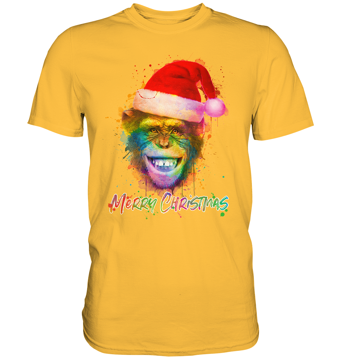 Christmas Chimpanzee - Premium Shirt