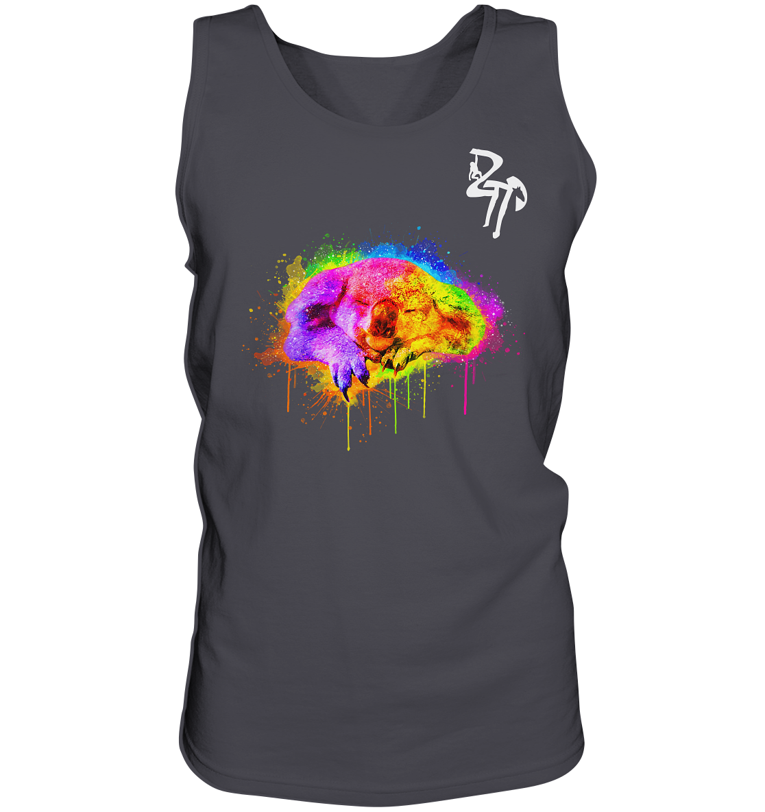 Koala schlafend dark - Tank-Top