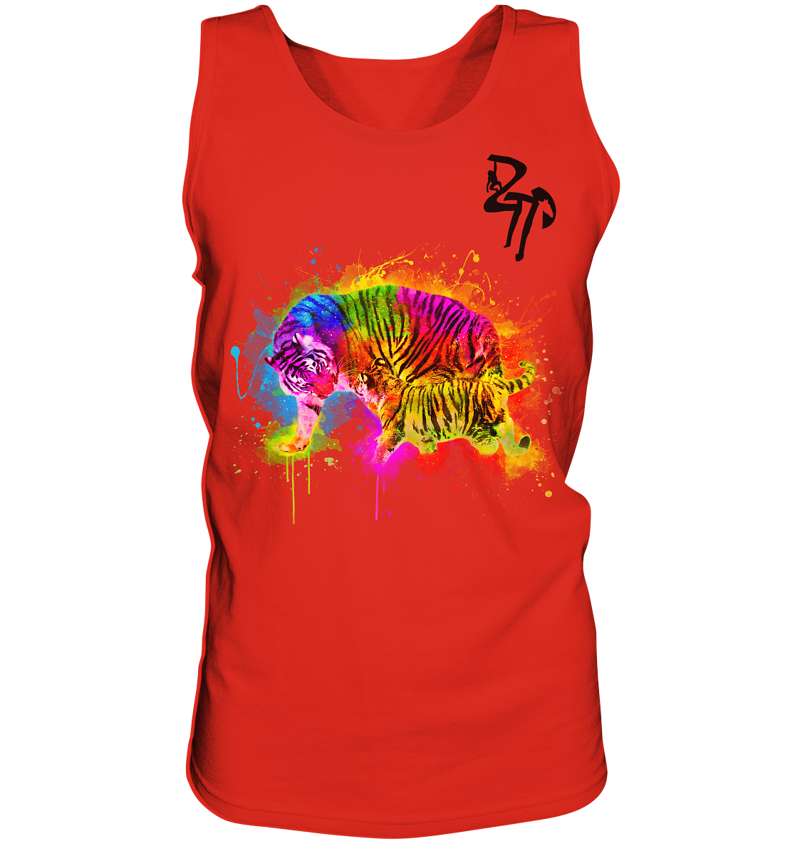 Tiger mit Welpen - Tank-Top
