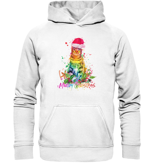 Christmas Cat - Basic Unisex Hoodie