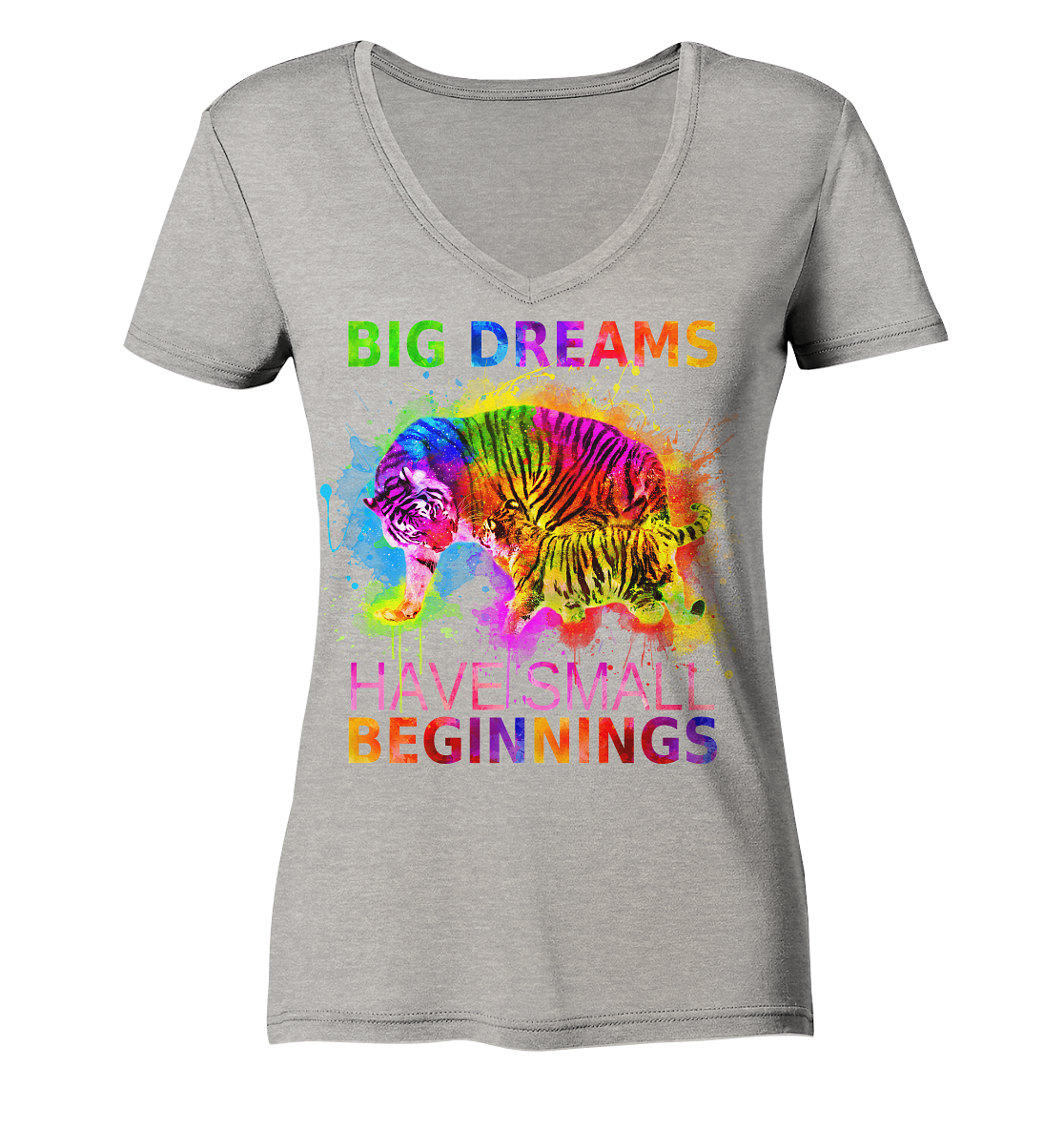 Big Dreams - Ladies Organic V-Neck Shirt