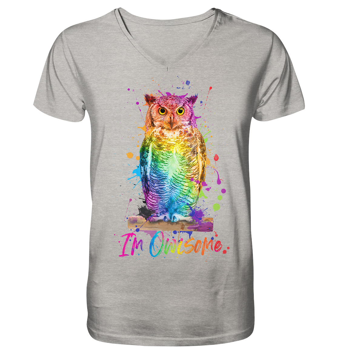 I´m Owlsome - Mens Organic V-Neck Shirt