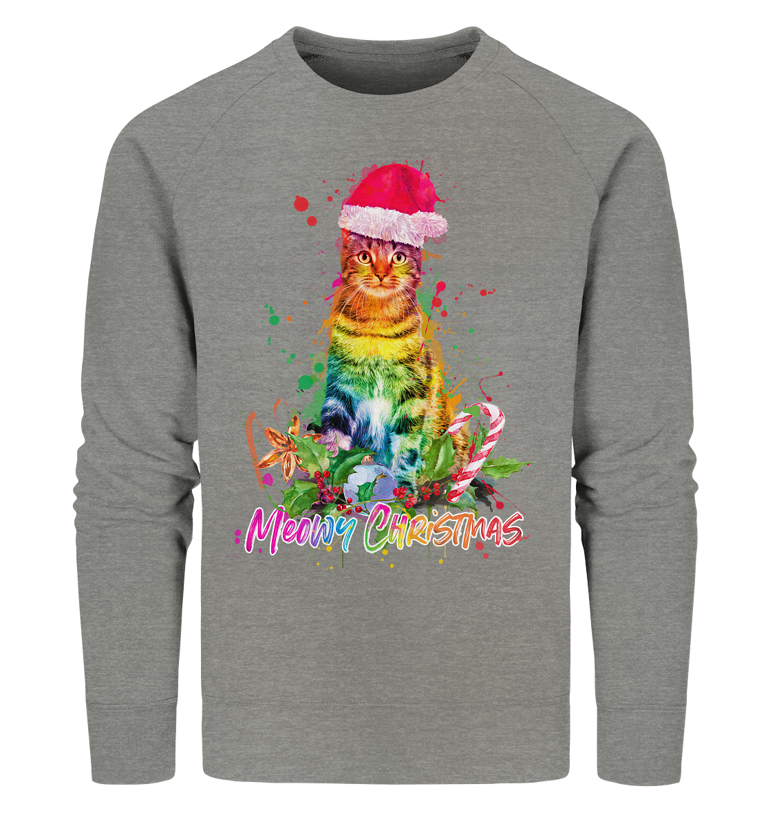 Christmas Cat - Organic Sweatshirt