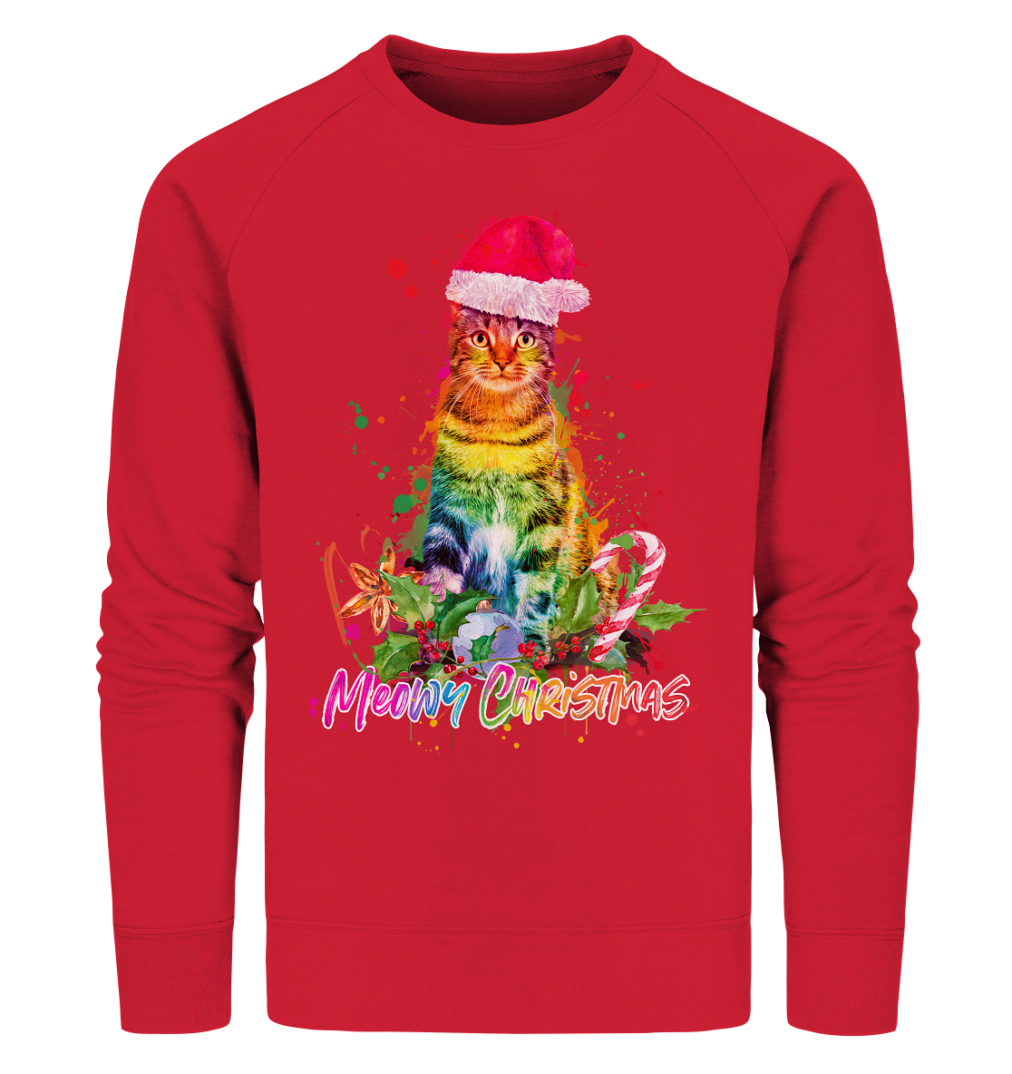 Christmas Cat - Organic Sweatshirt